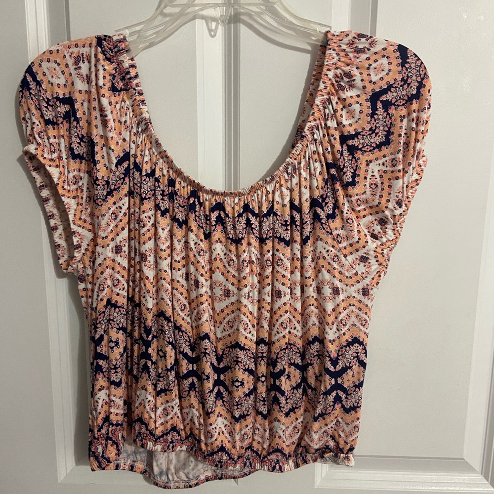 Floral Print Crop Top